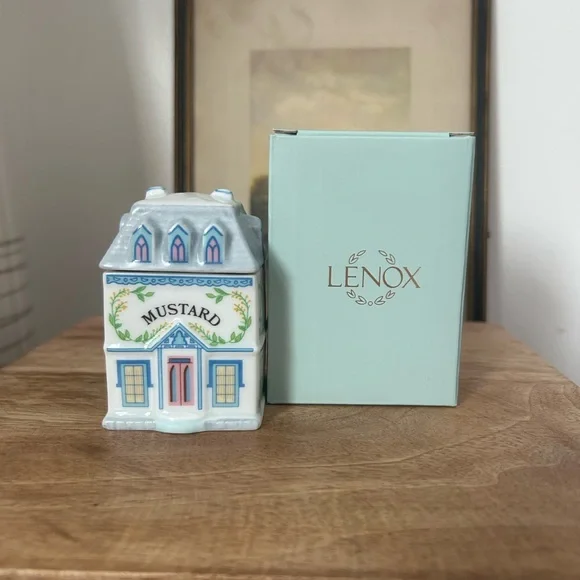 Lenox Spice Village Spice Jar Mustard - 2025 - New in Box - Picture 3 of 3
